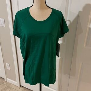 Lululemon Athletica Forest Green Short Sleeve Tee